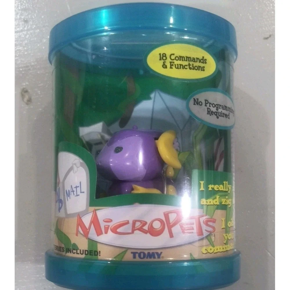TOMY MICROPETS 2002 Vintage Lot 3 Interactive Toys Sumo Yuk Bob New